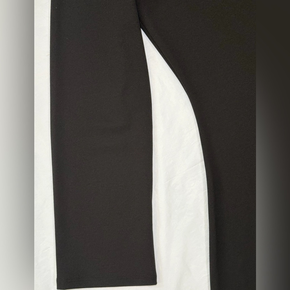 NWT Halston Key Hole Black Midi Dress Size L Large Designer Lightweight $119 - Picture 4 of 10